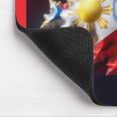 Fusion der philippinischen Flagge und des Mandelbr Mousepad (Ecke)