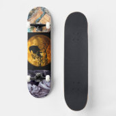 Fusion des Halloween-Wunders im Actionbild Skateboard (Vorderseite)