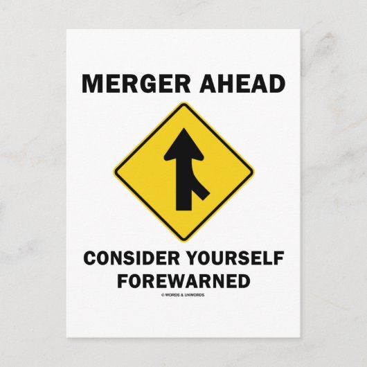 Fusion im Vorfeld Betrachten Sie sich selbst im Vo Postkarte (Vorderseite)