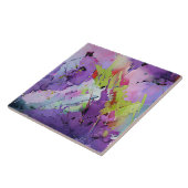 "Fusion von Hues" Zeitgenössische Abstrakte Kunst Fliese (Seite)