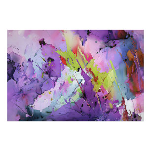 "Fusion von Hues" Zeitgenössische Abstrakte Kunst Fotodruck