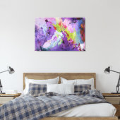 "Fusion von Hues" Zeitgenössische Abstrakte Kunst Leinwanddruck (Insitu (Schlafzimmer))