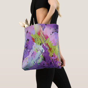 "Fusion von Hues" Zeitgenössische Abstrakte Kunst Tasche