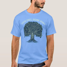 Fusion von Technik und Natur entwirft T - Shirt