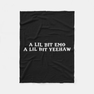 Fusion zweier Stile, Cowboy, Ranch, Emo, Yeehaw Fleecedecke