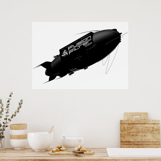FusionFilter-Luftschiff Poster (Küche)