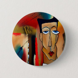 fusionierte abstrakte Kunst Button