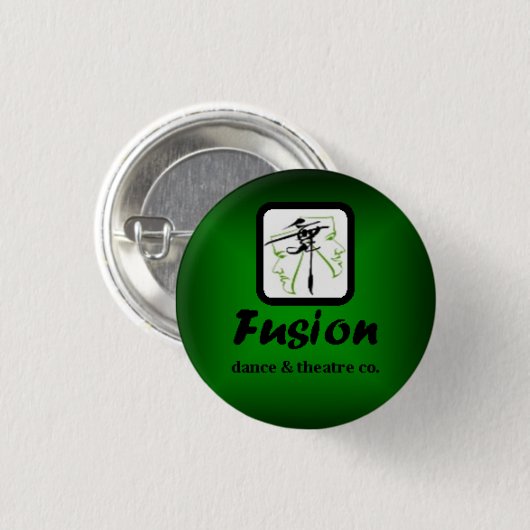 Fusions-grüner kleiner Knopf Button (Vorne & Hinten)