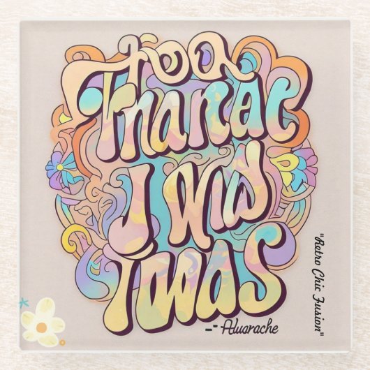 "Fusionsarm" Glasuntersetzer (Vorderseite)