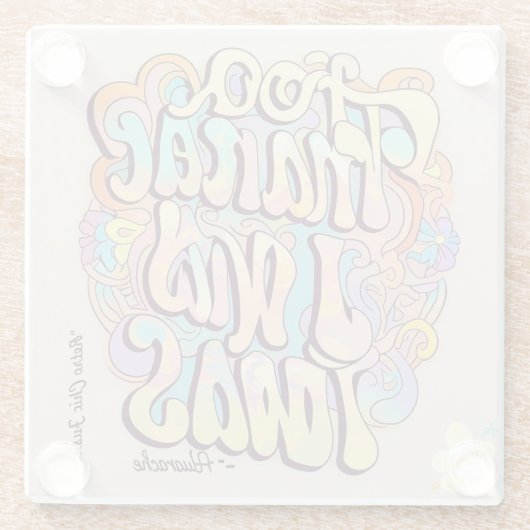 "Fusionsarm" Glasuntersetzer (Rückseite)