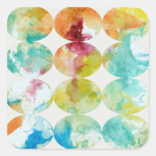 Fusionsfarbe II Quadratischer Aufkleber