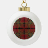 Fusionsgitter Keramik Kugel-Ornament (Vorderseite)