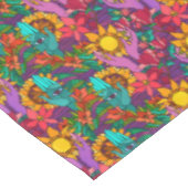 Fusionsmuster mit Blume und Händen Tischdecke (Schrägansicht)
