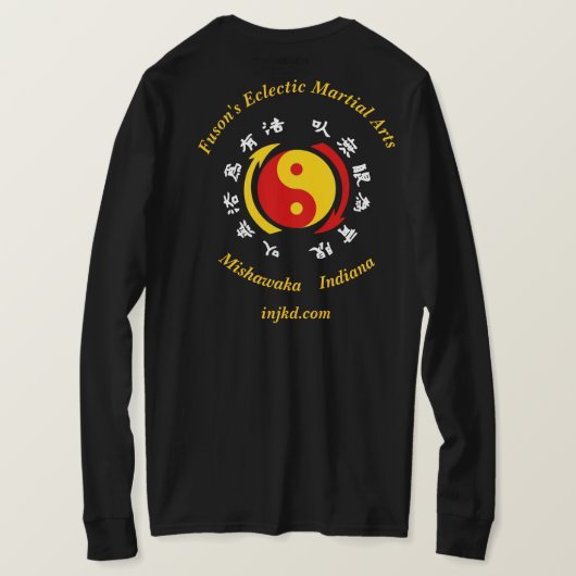 Fuson's JKD T-Shirt (Design Rückseite)