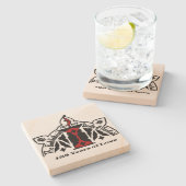 FUSP 125. Jahrestags-Untersetzer Steinuntersetzer (Seitenansicht)