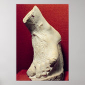 Fuß aus einer Statue Poster (Vorne)