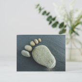 Fuss aus Stein Postkarte (Stehend Vorderseite)