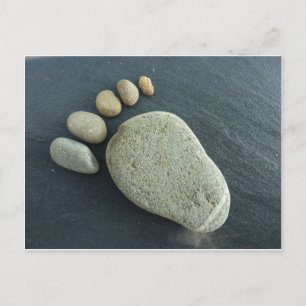 Fuss aus Stein Postkarte