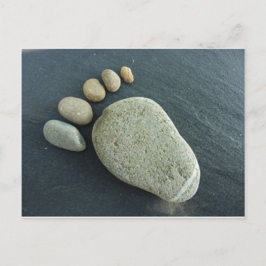 Fuss aus Stein Postkarte (Vorderseite)