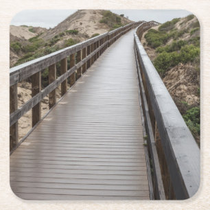 Fuß-Brücke Oso Flaco am See-Staats-Park Rechteckiger Pappuntersetzer