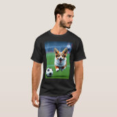 Fuß-Corgi T-Shirt (Vorne ganz)