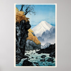 Fuß des Berges Ashitaka Japanischer Kunstdruck Poster
