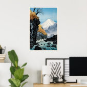 Fuß des Berges Ashitaka Japanischer Kunstdruck Poster (Heimbüro)