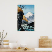 Fuß des Berges Ashitaka Japanischer Kunstdruck Poster (Küche)