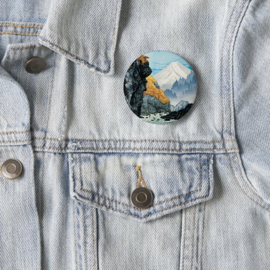 Fuß des Mount Ashitaka (1932) von Hiroaki Takahash Button (Beispiel)
