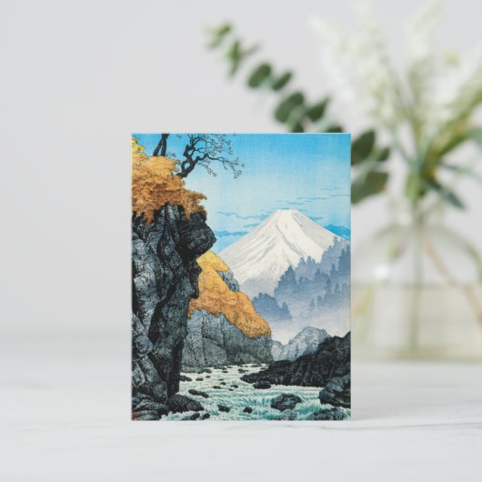 Fuß des Mount Ashitaka (1932) von Hiroaki Takahash Postkarte (Stehend Vorderseite)