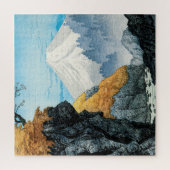 Fuß des Mount Ashitaka (1932) von Hiroaki Takahash Puzzle (Vertikal)