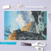 Fuß des Mount Ashitaka (1932) von Hiroaki Takahash Seidenpapier (Handwerk)