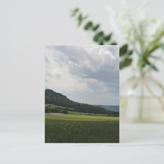Fuß des South Downs Ridge Postkarte (Stehend Vorderseite)