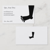 Fuß, Ihr Name hier, Visitenkarte (Vorne/Hinten)