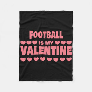 Fuß ist mein Valentinstag Valentinstag Lustiger Fu Fleecedecke