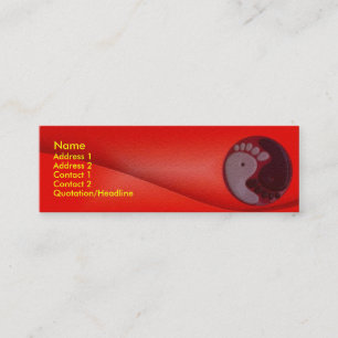 Fuß-Massage-Visitenkarte Mini Visitenkarte