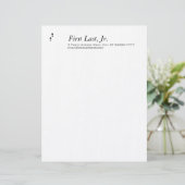 Fuß-Schritte Briefkopf (Stehend Vorderseite)