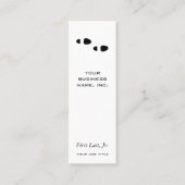 Fuß-Schritte Mini Visitenkarte (Vorderseite)