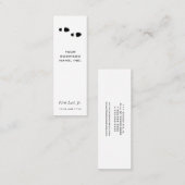 Fuß-Schritte Mini Visitenkarte (Vorne/Hinten)