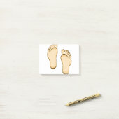 Fuß-Schritte Post-it Klebezettel (Auf Schreibtisch)