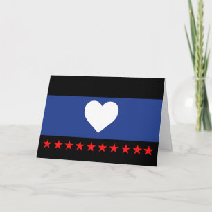 Fuß-Stolz-Flagge Feiertagskarte