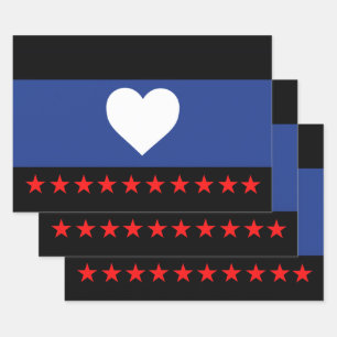 Fuß-Stolz-Flagge Geschenkpapier Set