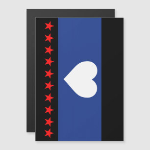 Fuß-Stolz-Flagge Magneteinladung