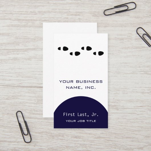 Fuß tritt [vier] visitenkarte (Vorderseite/Rückseite Beispiel)