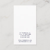 Fuß tritt [vier] visitenkarte (Rückseite)