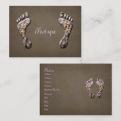 Fuß-Wellness-Center Visitenkarte (Vorne/Hinten)