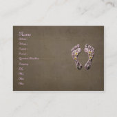 Fuß-Wellness-Center Visitenkarte (Rückseite)