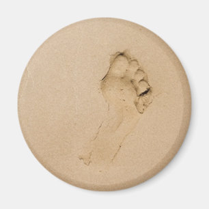 Fußabdruck am Strand Magnet