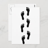 Fußabdruck - Füße Postkarte (Vorne/Hinten)