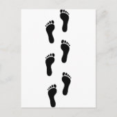 Fußabdruck - Füße Postkarte (Vorderseite)
